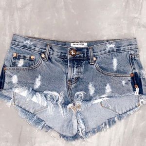 One Teaspoon Bandits denim shorts
